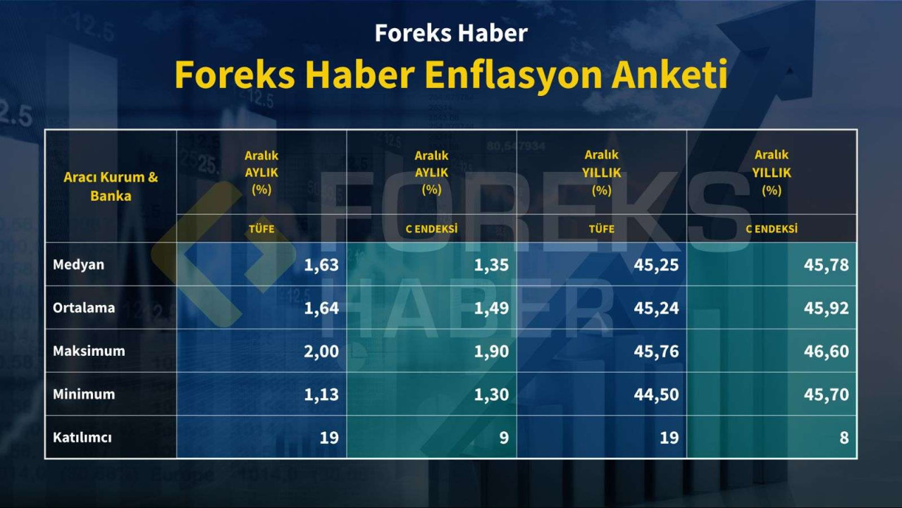 foreks haber enflasyon ve dolartl anketi varsayimlar ne istikamette 0