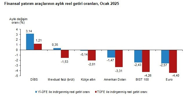 Türkiye İstatistik Kurumu (TÜİK) Ocak 2025 Verileri