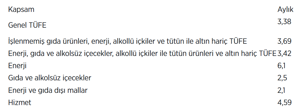 TÜİK'ten Özel Kapsamlı TÜFE Göstergeleri Açıklaması